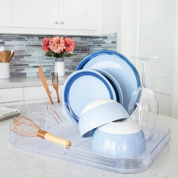 Better Houseware Dish Rack Set, Clear