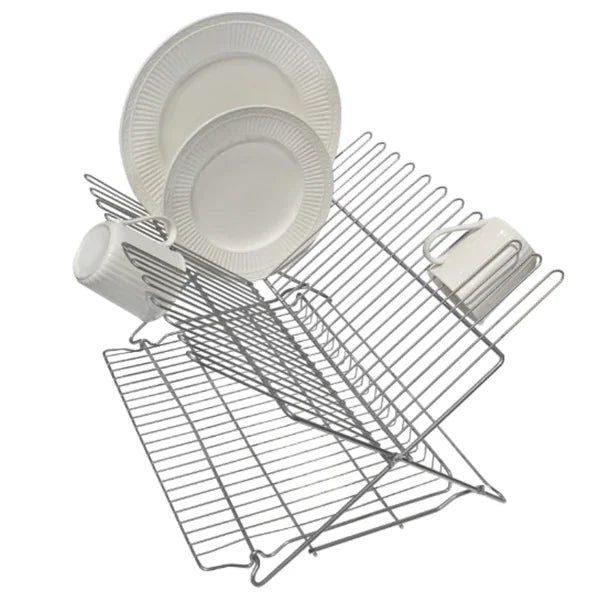 Better Houseware Extra-Large Metallic Folding Dish Rack