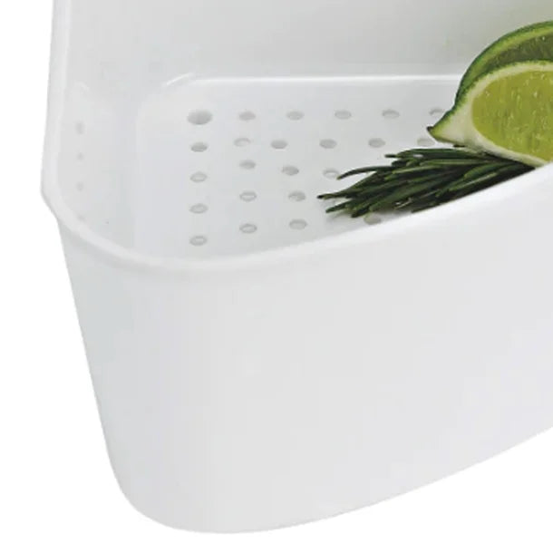 Better Houseware White Plastic Corner Sink Strainer