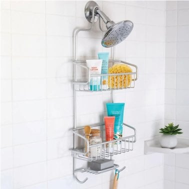 Better Houseware Rustproof Extra-Large Shower Caddy (Metallic)