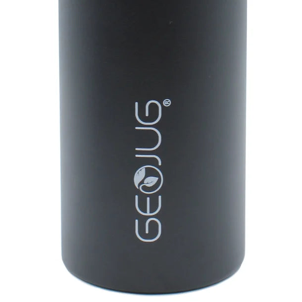 Brentwood® Geojug Stainless Steel Vacuum-Insulated Water Bottle (1.1 L; Black/Silver)