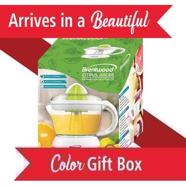 Brentwood® Electric Citrus Juicer (24 Oz.; White)