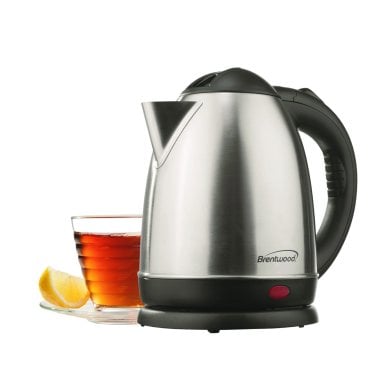 Brentwood® 1.5-Liter Stainless Steel Cordless Electric Kettle (Stainless Steel)