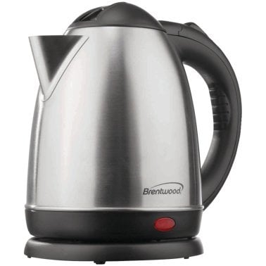 Brentwood® 1.5-Liter Stainless Steel Cordless Electric Kettle (Stainless Steel)