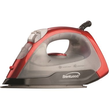 Brentwood® Nonstick Steam Iron (Red)