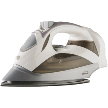 Brentwood® 1,200-Watt Nonstick Steam Iron with Retractable Cord (White)