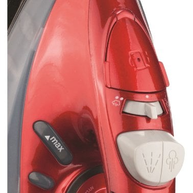 Brentwood® Full-Size Nonstick Steam Iron (Red)