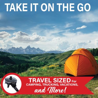 Brentwood® 6-In. 600-Watt Nonstick Electric Skillet with Glass Lid