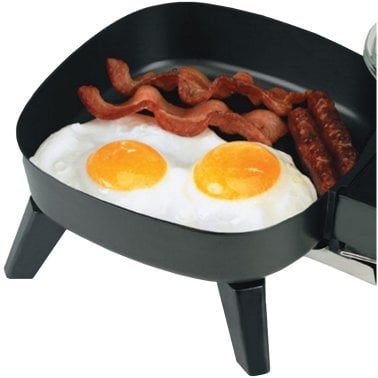 Brentwood® 6-In. 600-Watt Nonstick Electric Skillet with Glass Lid