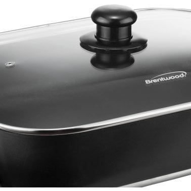 Brentwood® 16-In. 1,400-Watt Nonstick Electric Skillet with Glass Lid