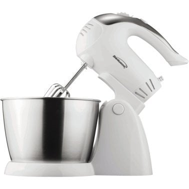 Brentwood® 5-Speed + Turbo Electric Stand Mixer with Bowl (White)
