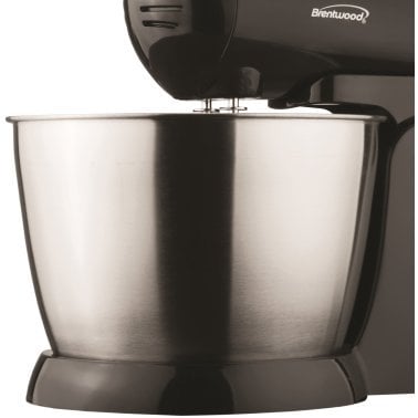 Brentwood® 5-Speed + Turbo Electric Stand Mixer with Bowl (Black)