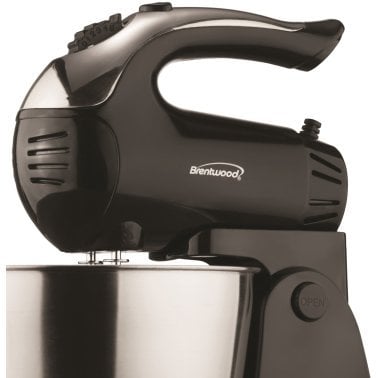 Brentwood® 5-Speed + Turbo Electric Stand Mixer with Bowl (Black)