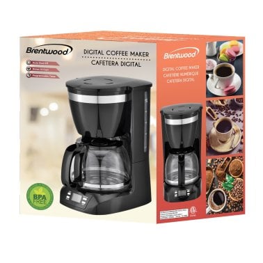 Brentwood® 10-Cup Digital Coffee Maker (Black)