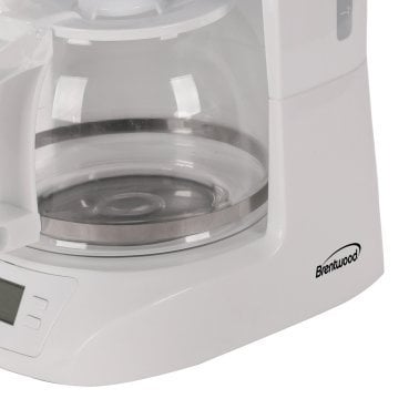 Brentwood® 10-Cup Digital Coffee Maker (White)