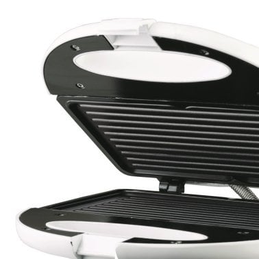 Brentwood® Nonstick Panini Press & Sandwich Maker (White)