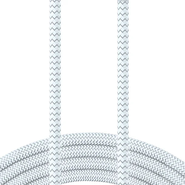 XYST™ Charge and Sync USB to USB-C® Braided Cable, 10 Ft. (White)