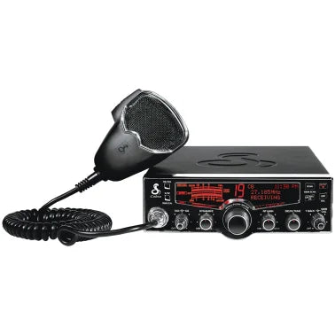 Cobra® 40-Channel CB Radio with 4-Color LCD Display and Microphone, Black, 29 LX