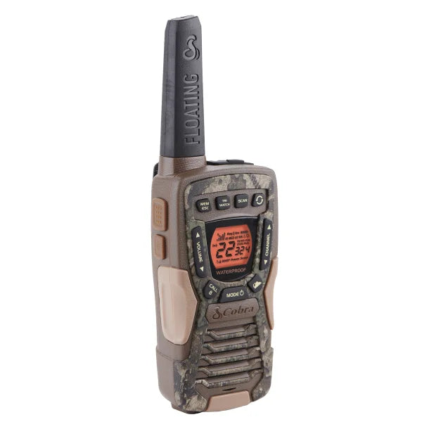 Cobra® ACXT1035R FLT Floating Waterproof 37-Mile-Range 2-Way Radios, 2 Pack (Camouflage)