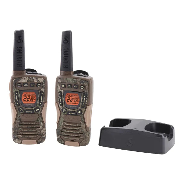 Cobra® ACXT1035R FLT Floating Waterproof 37-Mile-Range 2-Way Radios, 2 Pack (Camouflage)