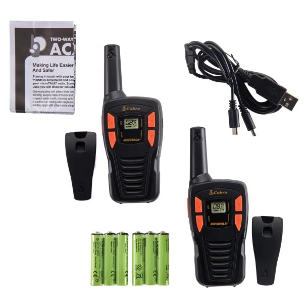 Cobra® ACXT145 16-Mile Range FRS 2-Way Radios (2 Pack)