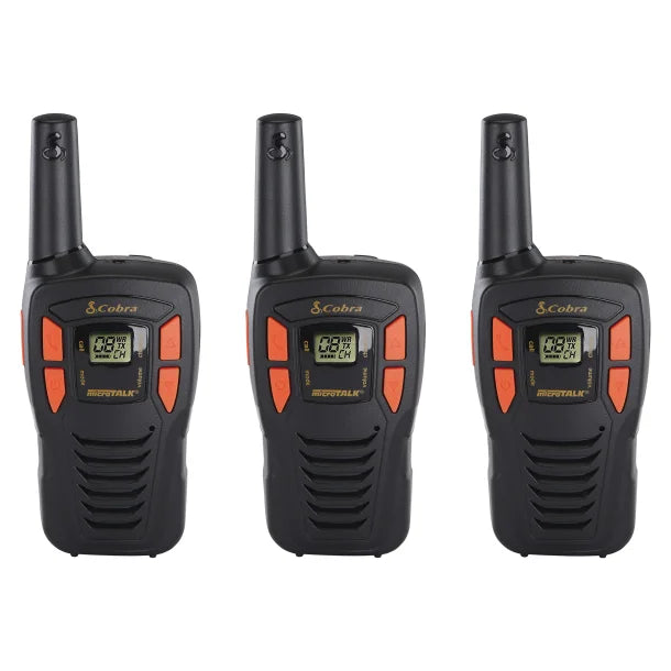 Cobra® ACXT145 16-Mile Range FRS 2-Way Radios (3 Pack)