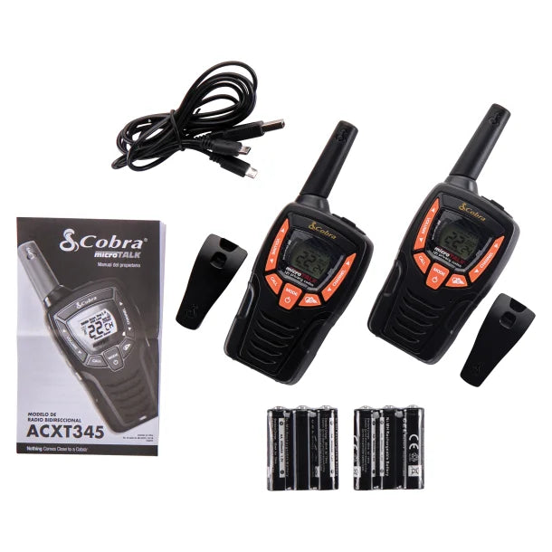 Cobra® ACXT645 Waterproof 35-Mile Range 2-Way Radio, 2 Pack