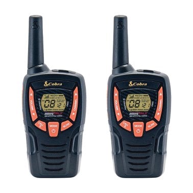 Cobra® microTALK® GMRS/FRS Walkie Talkies Pair, Black, CXT390