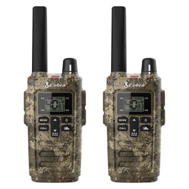 Cobra® RX380 32-Mile-Range Weather-Resistant 2-Way Radios, 2 Pack (Camouflage)