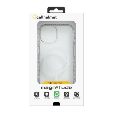 cellhelmet® Magnitude® Series MagSafe®-Compatible Case (iPhone® 15; Crystal Clear)