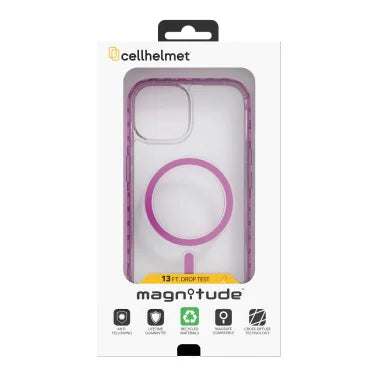 cellhelmet® Magnitude® Series MagSafe®-Compatible Case (iPhone® 15 Pro Max; Vivid Magenta)