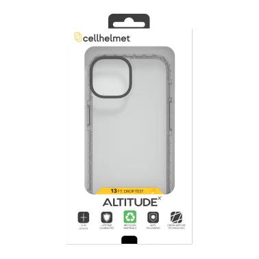 cellhelmet® Altitude X Series® Case (iPhone® 15 Pro Max; Crystal Clear)