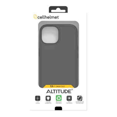 cellhelmet® Altitude X Series® Case (iPhone® 15 Pro; Onyx Black)