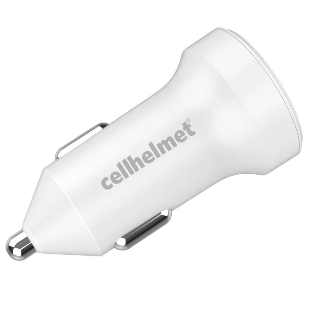 cellhelmet® 20-Watt Single-USB Power Delivery Car Charger with USB-C® to Lightning® Round Cable, 3 Feet