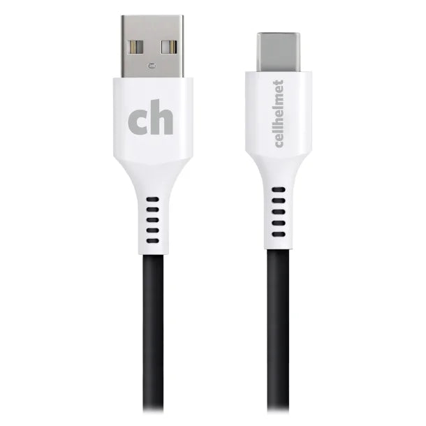 cellhelmet® Charge and Sync USB-C® to USB-A Round Cable (3 Ft.)