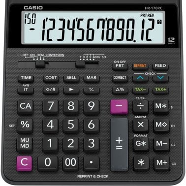 CASIO® HR-170RC Mini Desktop Printing Calculator