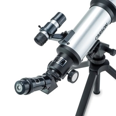 CARSON® SkyChaser™ 70 mm Refractor Beginner Telescope with Tabletop Tripod