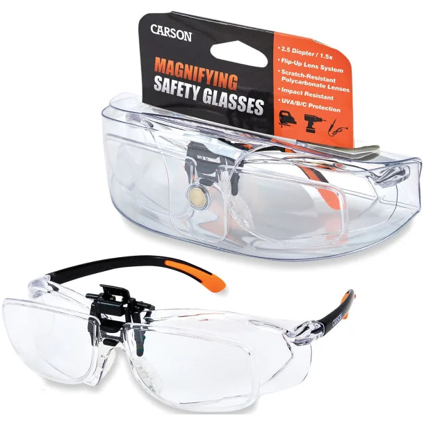 CARSON® Magnifying Safety Glasses