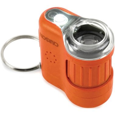 CARSON® MicroMini™ 20x LED Lighted Pocket Microscope, Orange