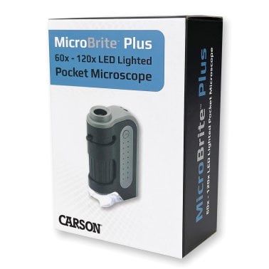 CARSON® MicroBrite™ Plus 60x–120x LED Pocket Microscope