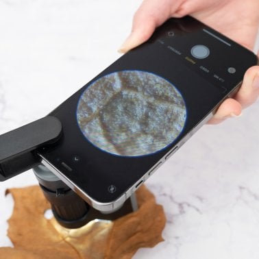 CARSON® MicroBrite™ Pro 120x LED-Lit Digital Pocket Microscope with Smartphone Adapter Clip