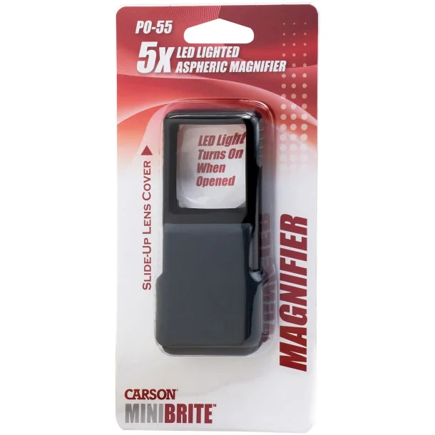 CARSON® MiniBrite™ 5x Pocket Magnifier