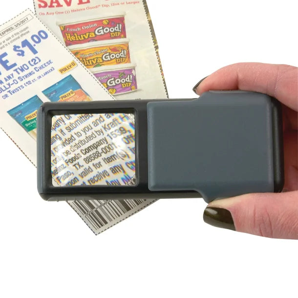 CARSON® MiniBrite™ 5x Pocket Magnifier