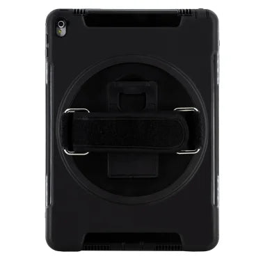 CTA Digital® Protective Case with Built-in 360º Rotatable Grip Kickstand for iPad® (Black)