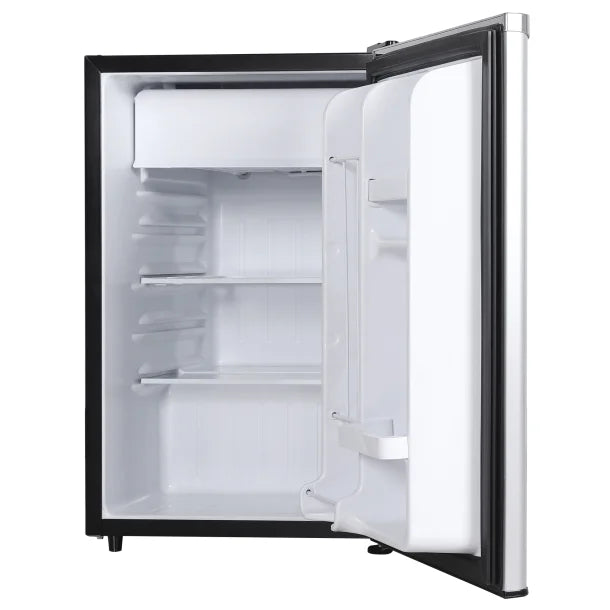 Frigidaire® 2.5-Cu.-Ft. 65-Watt Compact Retro Platinum Stainless Steel Refrigerator