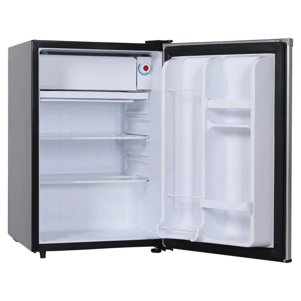 Frigidaire® 2.5-Cu.-Ft. 65-Watt Compact Retro Platinum Stainless Steel Refrigerator