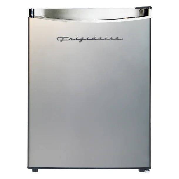 Frigidaire® 2.5-Cu.-Ft. 65-Watt Compact Retro Platinum Stainless Steel Refrigerator