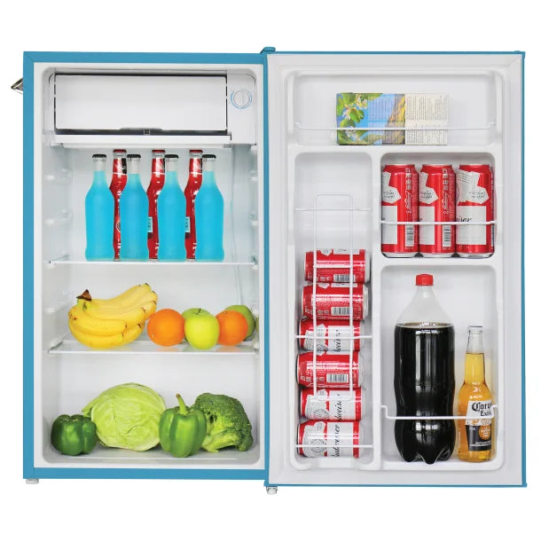 Frigidaire® 3.2-Cu.-Ft. 65-Watt Retro Bar Fridge with Side Bottle Opener (Blue)