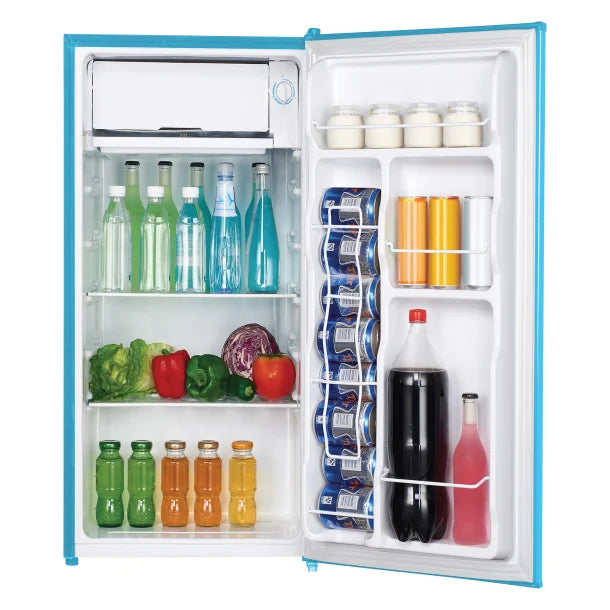 Frigidaire® 3.2-Cu.-Ft. 65-Watt Retro Bar Fridge with Side Bottle Opener (Blue)