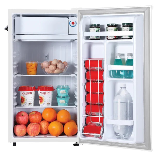 Frigidaire® 3.2-Cu.-Ft. 65-Watt Retro Bar Fridge with Side Bottle Opener (White)